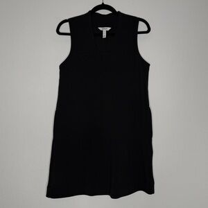 Spanx AirEssentials Sivis Black Sleeveless V Neck Mini Dress Soft Stretch Size S